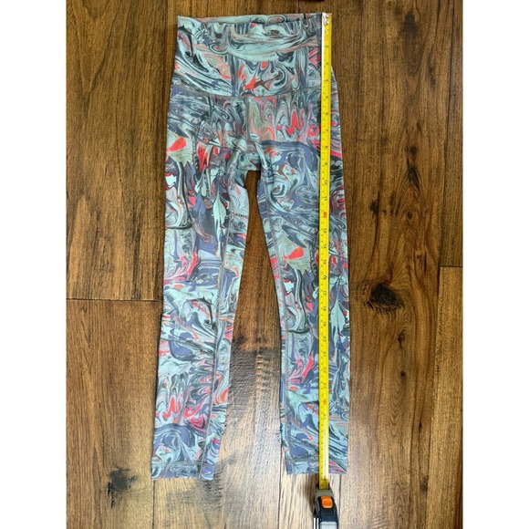 lululemon athletica Pants - lululemon athletica Fast and‎ Free high-rise leggings in a marbled print Size 0